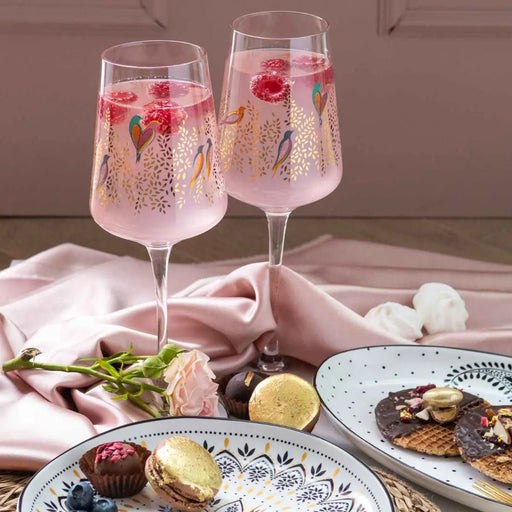 Sara Miller - Chelsea - Wine Glasses (Set of 2) | 15 oz / 443 mL Home & Kitchen