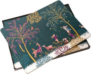 Sara Miller - Woodland Tales - Deer & Robin Placemats (Set of 4) | 15.7 x 11.7 in / 40 x 30 cm Home & Kitchen