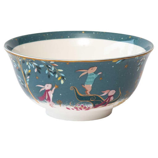 Sara Miller - Woodland Tales - Rabbit Sleigh Candy Bowl | 6 in / 15 cm Home & Kitchen