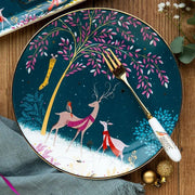 Sara Miller - Woodland Tales - Set of 4 Assorted Cake Plates | 8 in / 20 cm