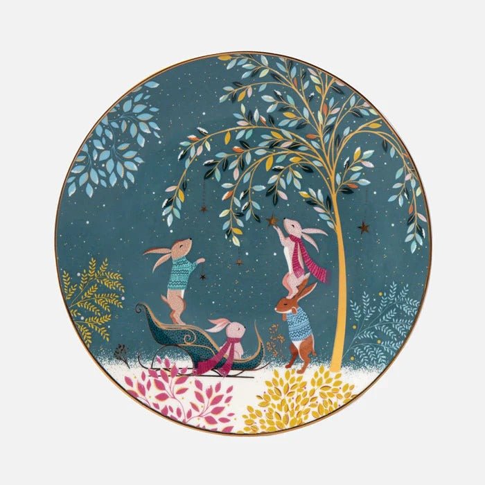 Sara Miller - Woodland Tales - Set of 4 Assorted Cake Plates | 8 in / 20 cm