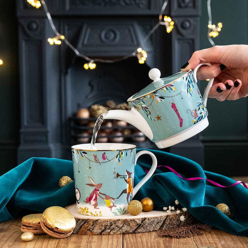 Sara Miller - Woodland Tales - Tea for One - Merry Band | 12 fl oz / 355 mL Home & Kitchen