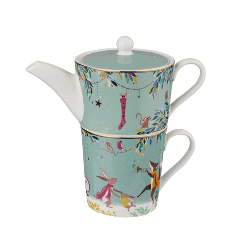 Sara Miller - Woodland Tales - Tea for One - Merry Band | 12 fl oz / 355 mL Home & Kitchen