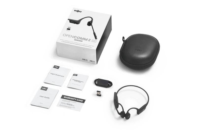 Shokz - OpenComm2 2025 UC Headset with and Dongle Options Electronics USB - A