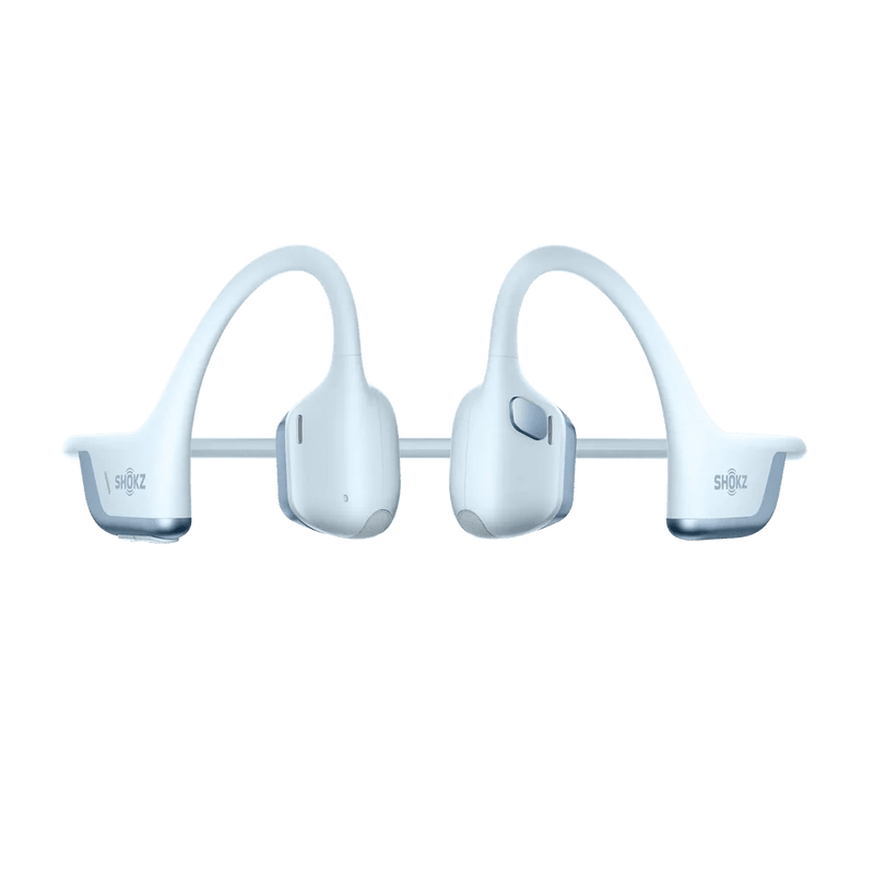 Shokz - OpenRun Pro 2 - Blue - Bluetooth Headset Noise Cancelling Mic Premium Bone Conduction - Dual Drivers Enhanced Bass - 3D Audio Water Resistant IP55 - 12Hr Battery Life Electronics