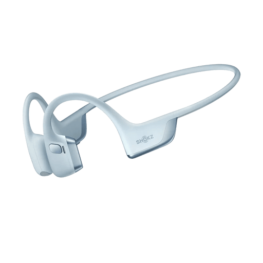 Shokz - OpenRun Pro 2 - Blue - Bluetooth Headset Noise Cancelling Mic Premium Bone Conduction - Dual Drivers Enhanced Bass - 3D Audio Water Resistant IP55 - 12Hr Battery Life Electronics