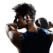 Shokz - OpenRun Pro 2 - Blue - Bluetooth Headset Noise Cancelling Mic Premium Bone Conduction - Dual Drivers Enhanced Bass - 3D Audio Water Resistant IP55 - 12Hr Battery Life Electronics
