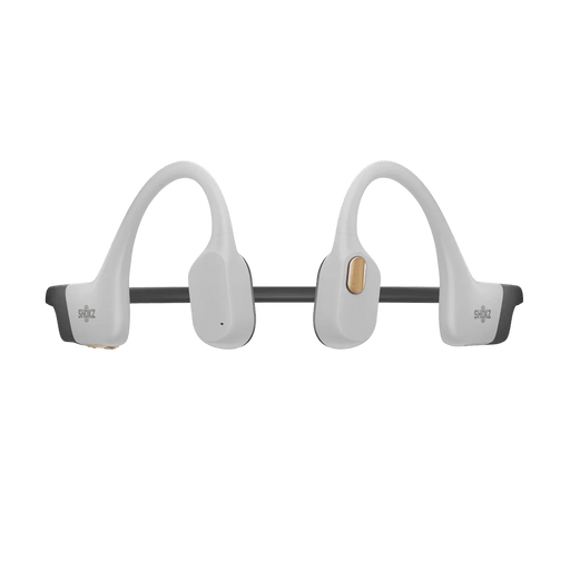 Shokz - OpenSwim Pro WHITE Bluetooth Headset & MP3 Dual Modes Bone Conduction IP68 Waterproof Dual Noise Reduction 9Hrs Battery Life Swimming Earplugs Included Electronics