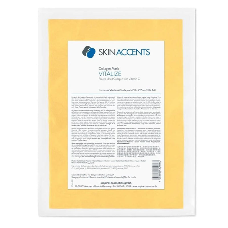 Skin Accents Vitalize Vitamin C collagen sheet mask, reference 86063