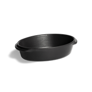 EMILE HENRY - Solo, Oval Dish, 0.65L/0.69qt, 8.3x5.3x2" / 21x13.5x5cm, Basalte