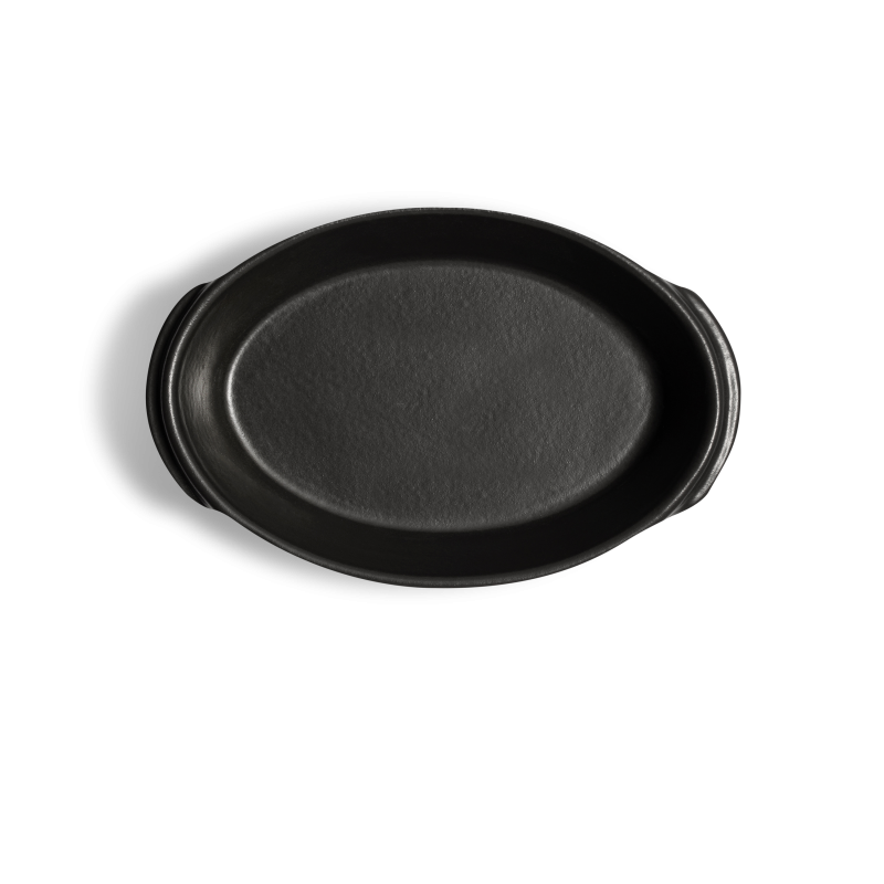 EMILE HENRY - Solo, Oval Dish, 0.65L/0.69qt, 8.3x5.3x2" / 21x13.5x5cm, Basalte