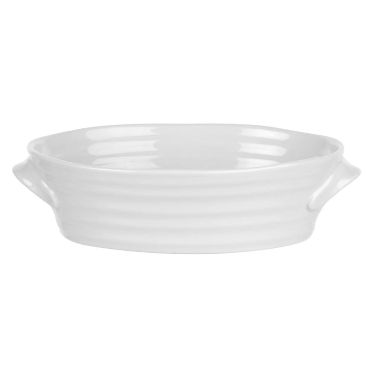 Sophie Conran - White - Mini Oval Baker | 4.8 × 4.8 × 2 in / 12.1 × 12.1 × 5.1 cm