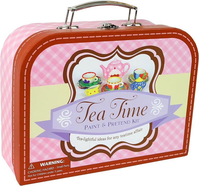 SpiceBox Tea Time miniature tea set and art supplies