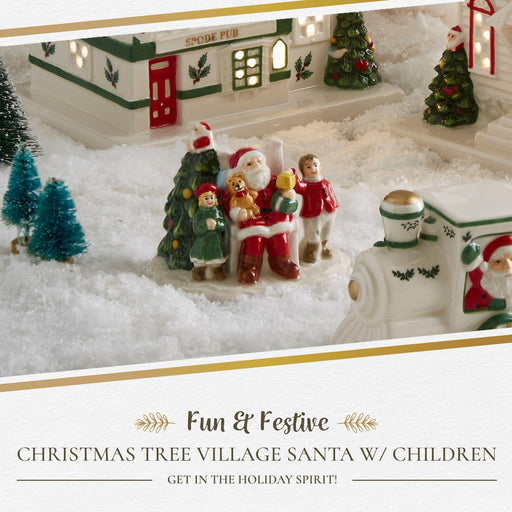 Spode - Christmas Tree - Village Santa with Children 2.5" Home & Kitchen