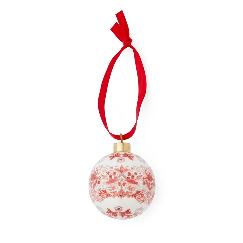 Spode - Morris & Co. - BAUBLE, STRAWBERRY Thief MADDER Home & Kitchen