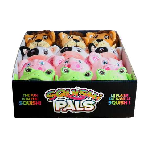 Squishi Pals Animals 2 furry squeeze toy assortment