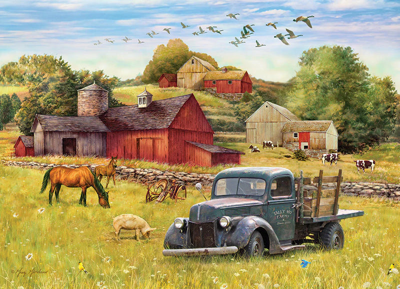 Cobble Hill - Puzzle de 1000 pièces - Après-midi d'été à la ferme (Ancienne version)