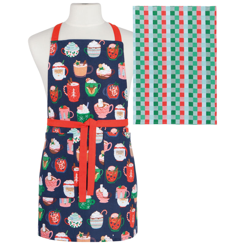 Jubilee - Cozy Cups Christmas Apron & Dishtowel Set