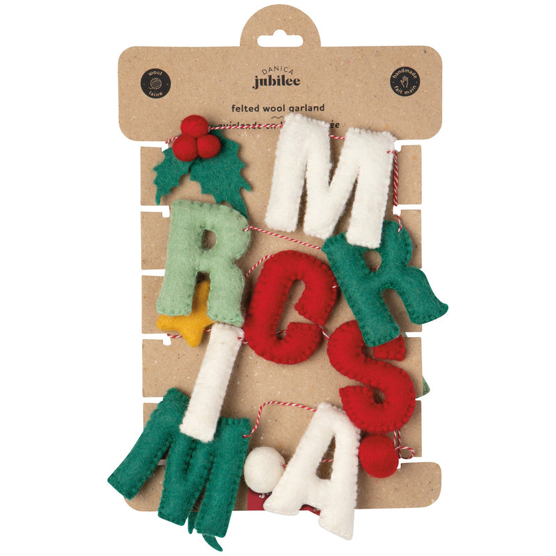 Danica - Merry Christmas Felt Garland