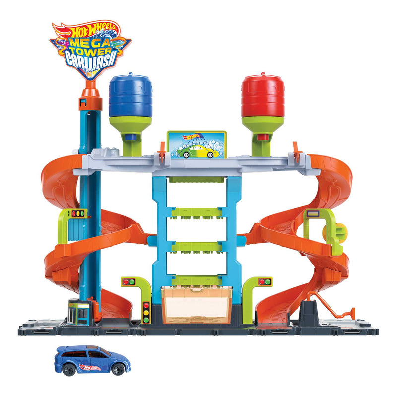 Hot Wheels - City Mega Tower Car Wash Playset