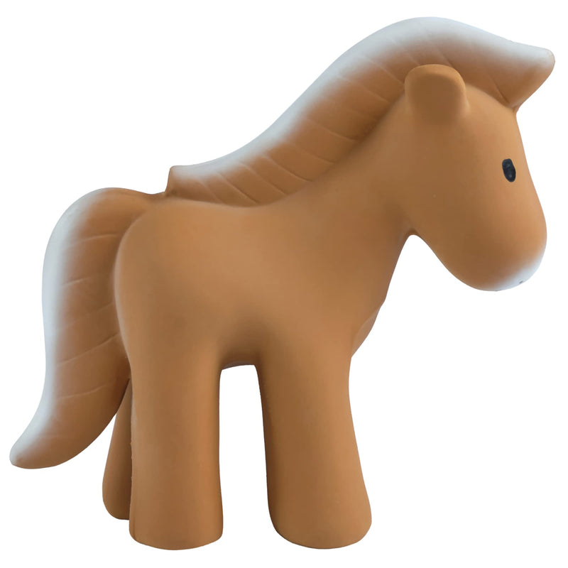 TIKIRI - HORSE NATURAL RUBBER TOY 5"H Mother & Baby