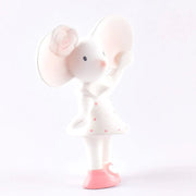 TIKIRI - MEIYA THE MOUSE NATURAL RUBBER SQUEAKER 6.7"H Toys & Games