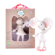 TIKIRI - MEIYA THE MOUSE NATURAL RUBBER SQUEAKER 6.7"H Toys & Games