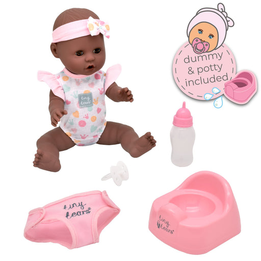 TINY TEARS - DRINK & WET BABY CLASSIC DOLL STYLE 02 - 38CM