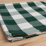 Danica - Recycled Cotton 2nd Spin Green Buffalo Check Napki - detail