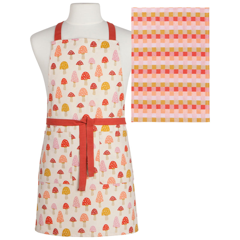 Jubilee - Toadstool Apron & Dishtowel Set