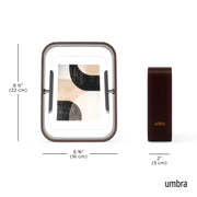 UMBRA - Bellwood Picture Frame Collection | Classic Wooden Photo Frames for Home Home & Kitchen Aged - Walnut 4x6