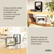 UMBRA - Bellwood Picture Frame Collection | Classic Wooden Photo Frames for Home Home & Kitchen Black 5x7