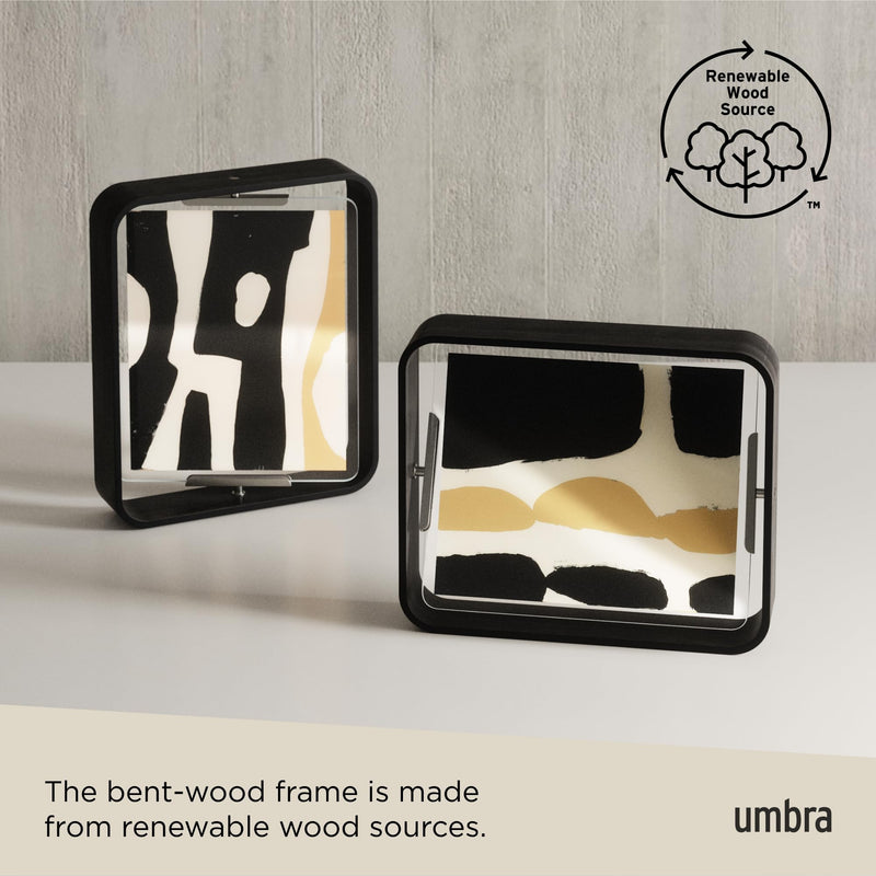 UMBRA - Bellwood Picture Frame Collection | Classic Wooden Photo Frames for Home Home & Kitchen Black 8x10