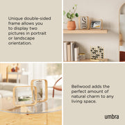 UMBRA - Bellwood Picture Frame Collection | Classic Wooden Photo Frames for Home Home & Kitchen Natural 5x7
