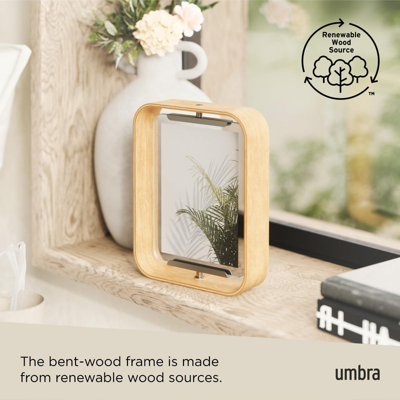 UMBRA - Bellwood Picture Frame Collection | Classic Wooden Photo Frames for Home Home & Kitchen Natural 5x7
