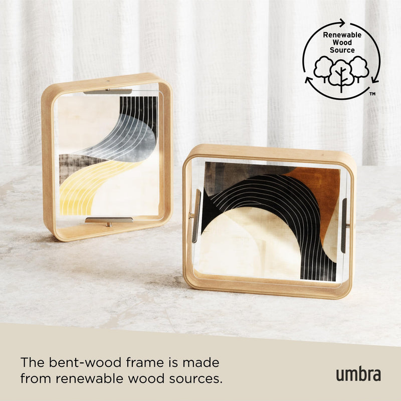 UMBRA - Bellwood Picture Frame Collection | Classic Wooden Photo Frames for Home Home & Kitchen Natural 8x10