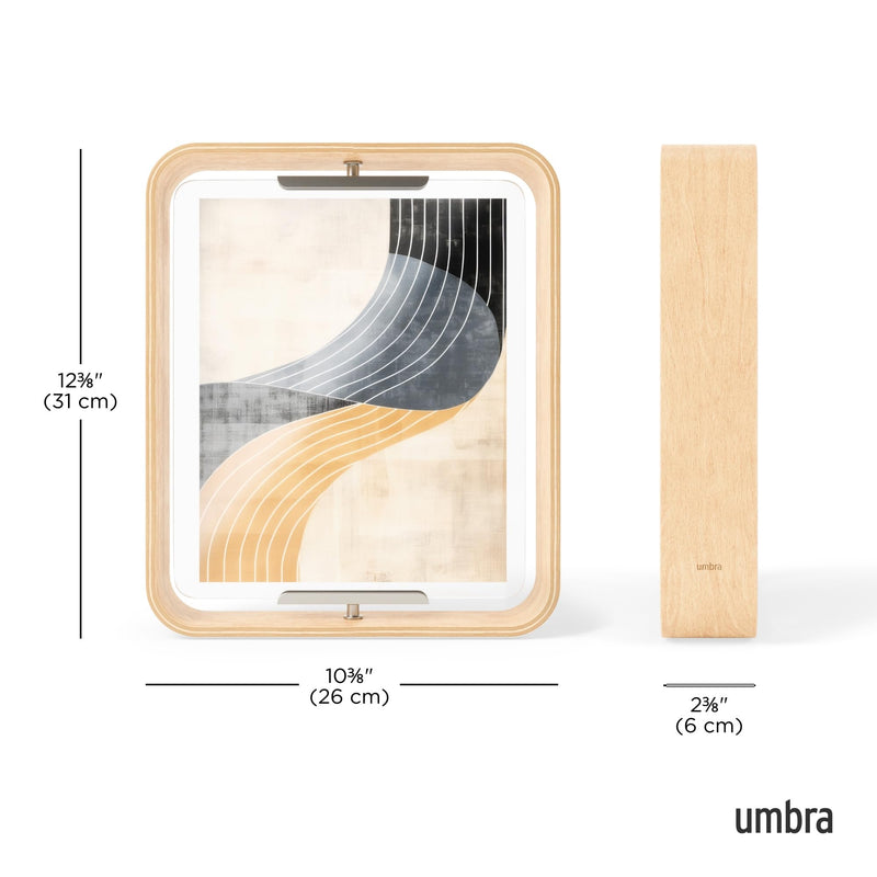 UMBRA - Bellwood Picture Frame Collection | Classic Wooden Photo Frames for Home Home & Kitchen Natural 8x10