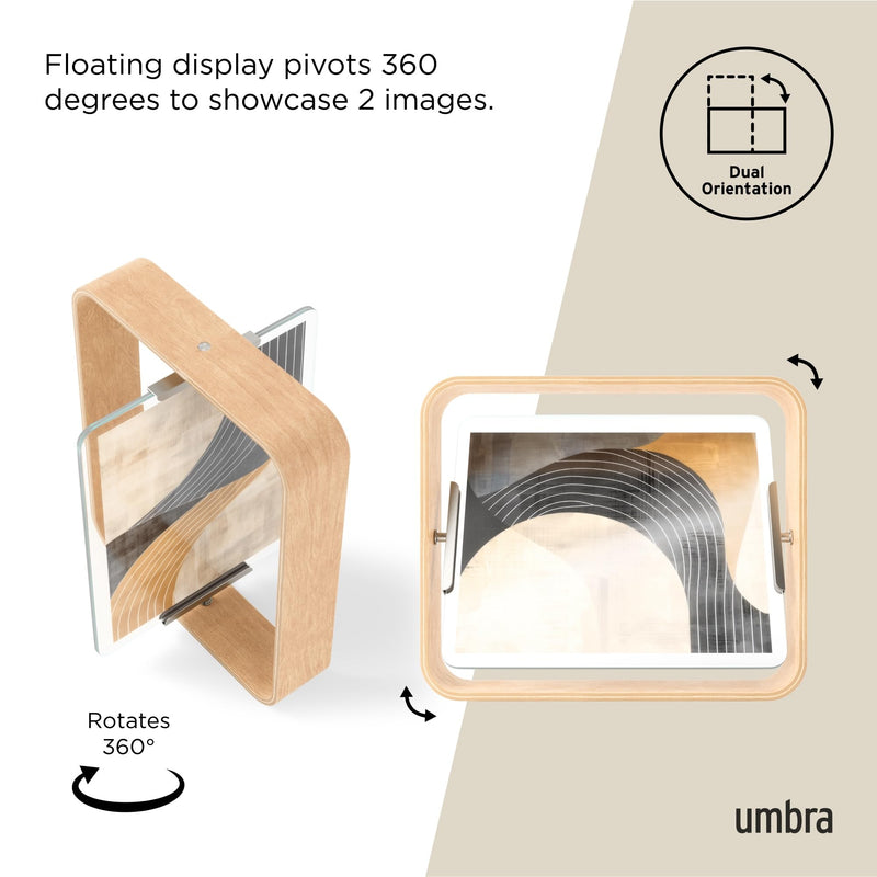 UMBRA - Bellwood Picture Frame Collection | Classic Wooden Photo Frames for Home Home & Kitchen Natural 8x10