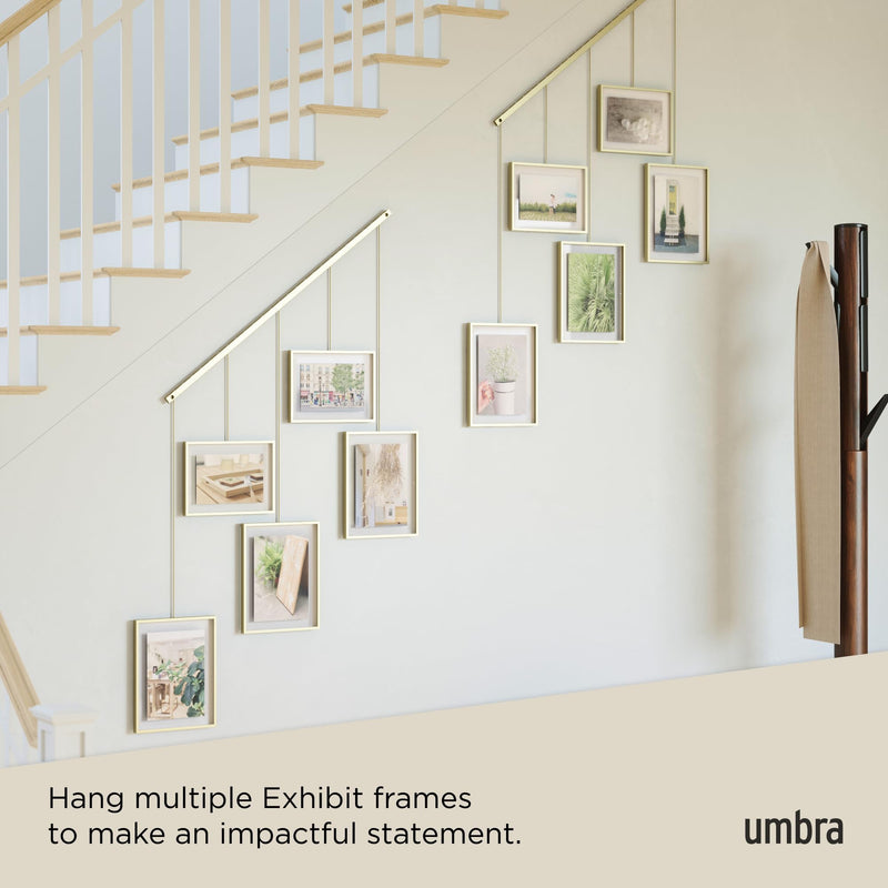UMBRA - Exhibit Wall Picture Frames - Set of 5 Home & Kitchen Matte Brass