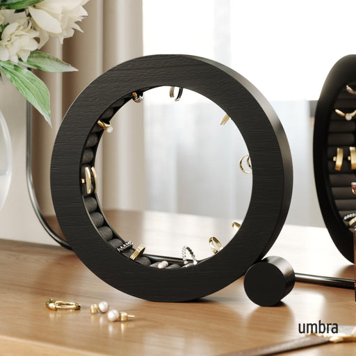 UMBRA - Ferris Jewelry Organizer | Rotating Multi - Tier Jewelry Storage Display for Accessories Home & Kitchen Black