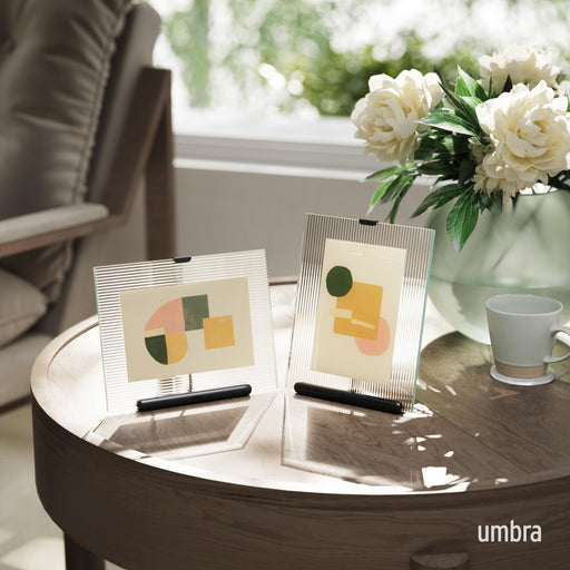 UMBRA - Flute Picture Frame Home & Kitchen Chrome 4x6"