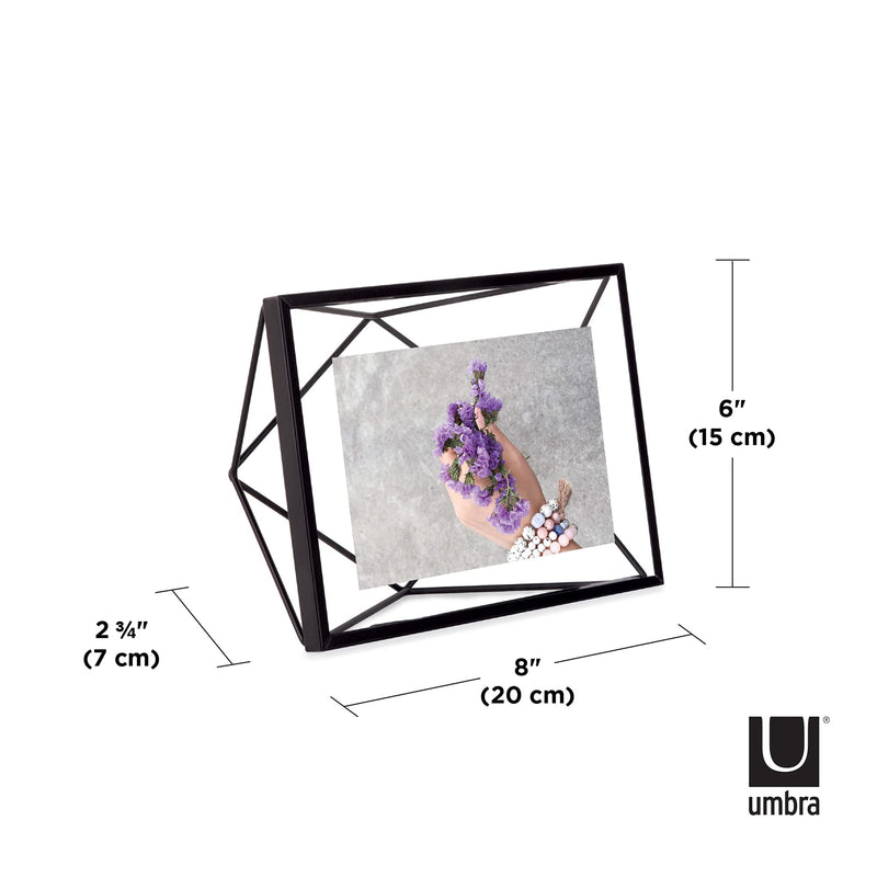 UMBRA - Prisma Picture Frame | Modern Geometric Photo Frame Home & Kitchen Black 4x6" (10x15 cm)