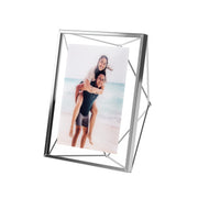 UMBRA - Prisma Picture Frame | Modern Geometric Photo Frame Home & Kitchen Chrome 5x7" (13x18 cm)