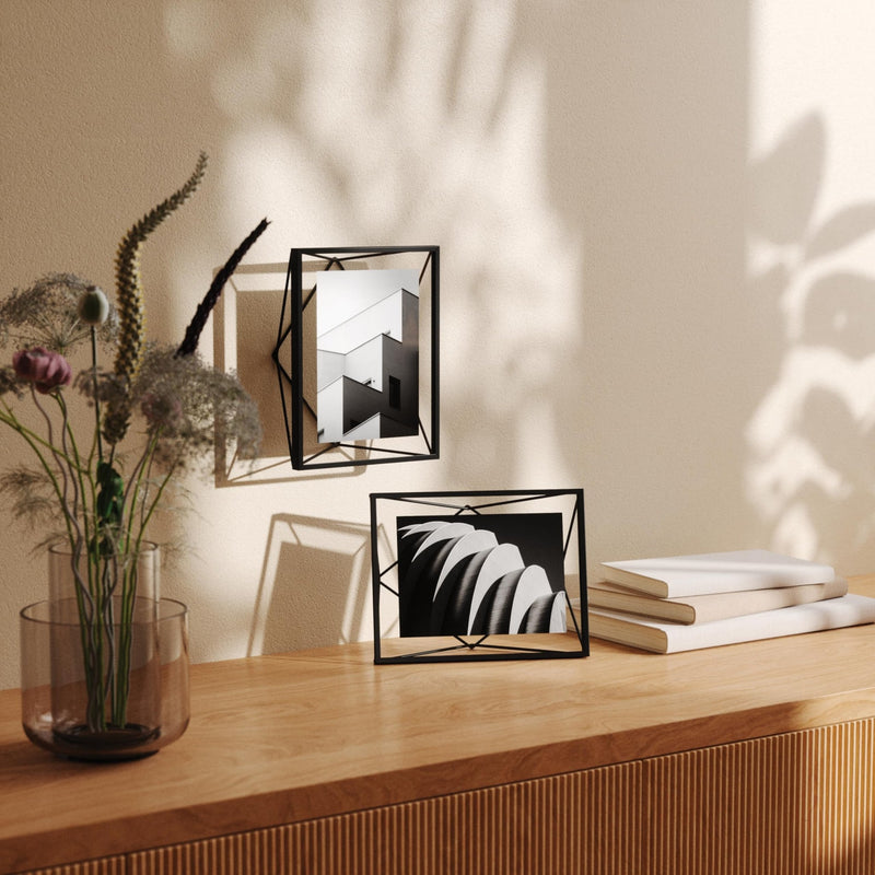 UMBRA - Prisma Picture Frame | Modern Geometric Photo Frame Home & Kitchen Chrome 8x10" (20x25 cm)