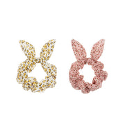 Mimi & Lula bunny ear scrunchies pink and yellow, view 2