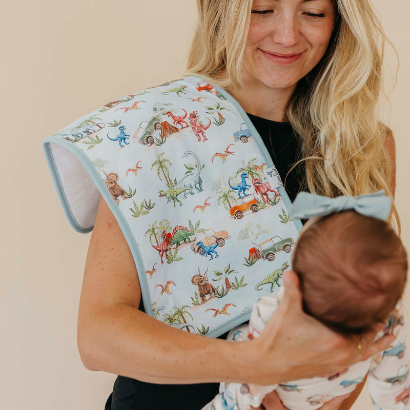 Copper Pearl - Dino Explorer Burp Cloth
