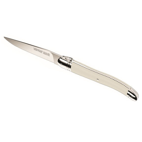 Laguiole - Premium Steak Knife Ivory White Handle, Set of 6