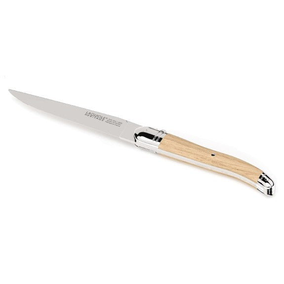Laguiole - Premium Steak Knife Light Wood Handle, Set of 6