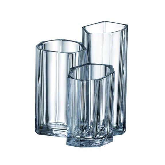 Crystalite Bohemia - Bazalt Vase - 3 Piece Set