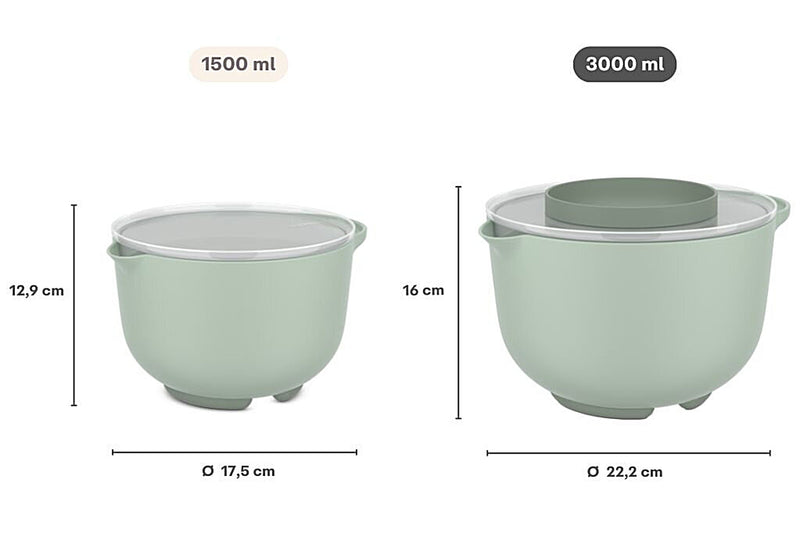 Mepal - Chef It Mixing Bowl with Lid 3000ml/100oz